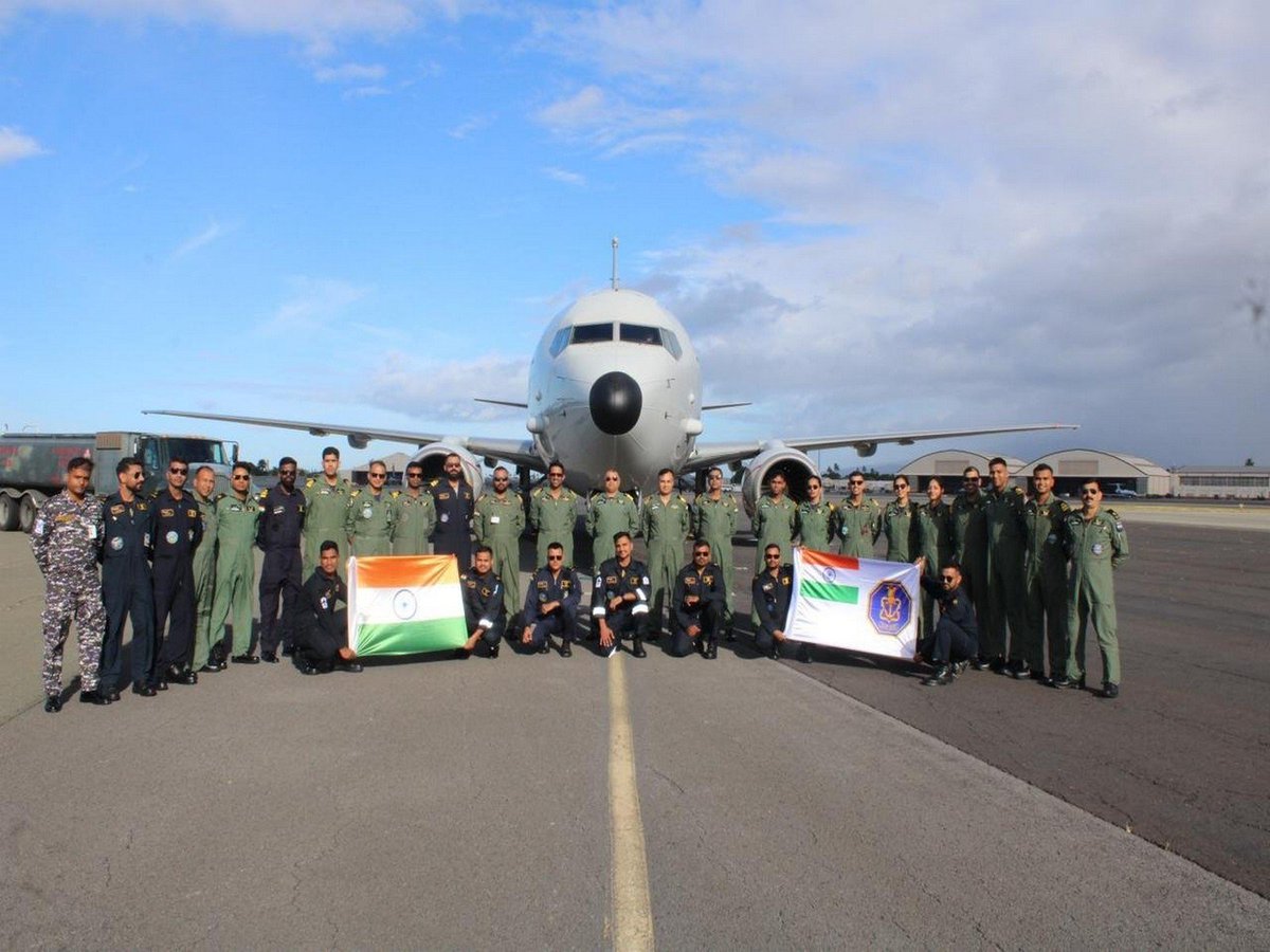 ani_digital's tweet photo. Indian Navy's P-8I aircraft arrives at Joint Base Pearl Harbor-Hickam in Hawaii for RIMPAC 2026
Read @ANI Story | https://t.co/59DN47XBvV
#IndianNavy #P8I #RIMPAC2026 #Maritimeexercise #US https://t.co/a6RHOawQzs