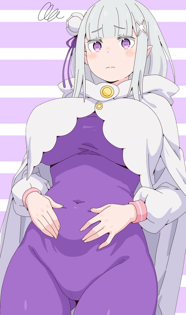 NiaRem0202's tweet photo. リゼロ4期のお腹ぽっこりエミリアたん🤏 https://t.co/Lah1HlkHNS