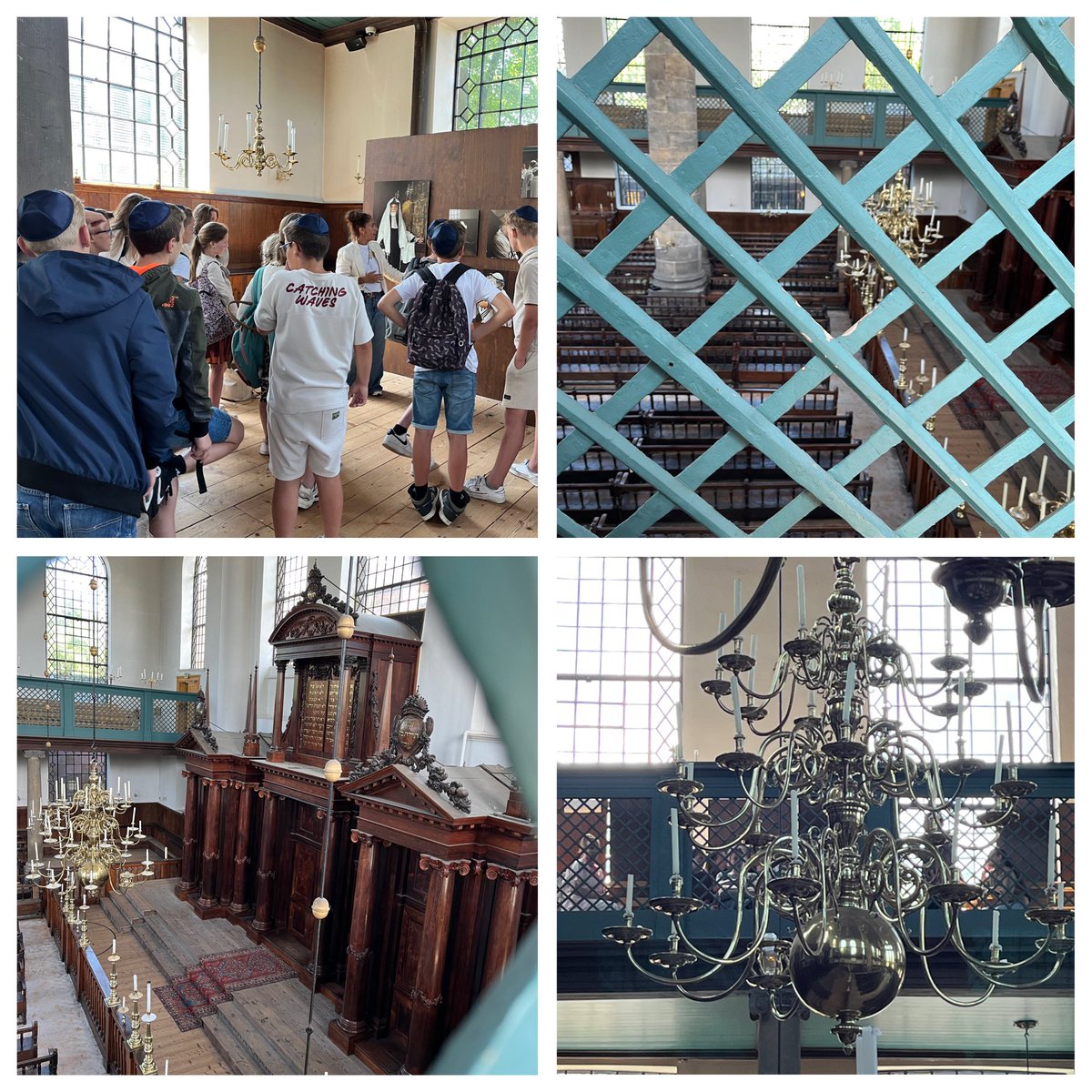 tooske24's tweet photo. Gisteren met 39 schoolverlaters naar de Portugese Synagoge in Amsterdam. Indrukwekkende aanrader! ✡️🙏🏼 #onderwijs de jeugd!# @SmadaruitIsrael @JoopSoesan @Esther_Voet @_NIW_ https://t.co/pya8Jgxtdi