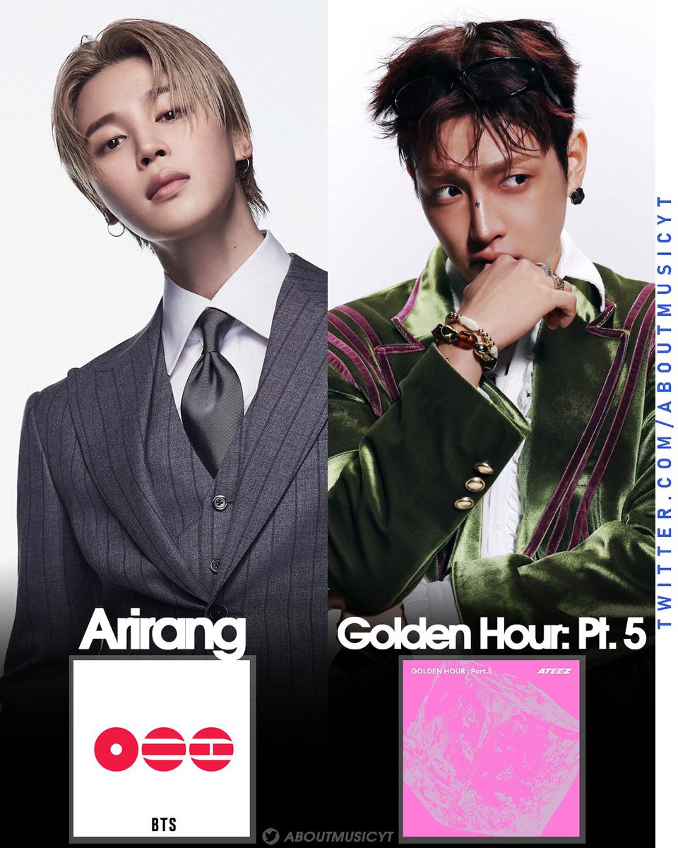 AboutMusicYT's tweet photo. Only kpop albums that reached #1 on Billboard 200 in 2026 so far: https://t.co/joO5lJGEh0