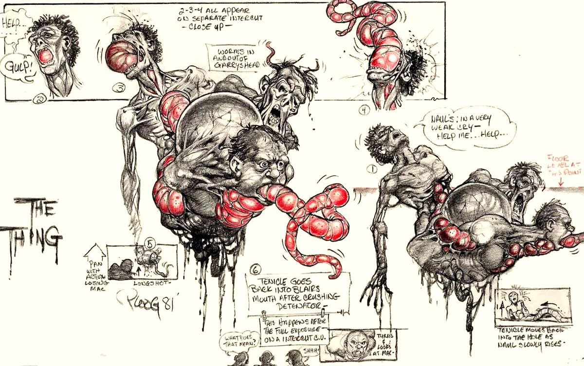 TheThingDB's tweet photo. The Thing 1982 concept art by Mike Ploog https://t.co/ntEh7ieowf