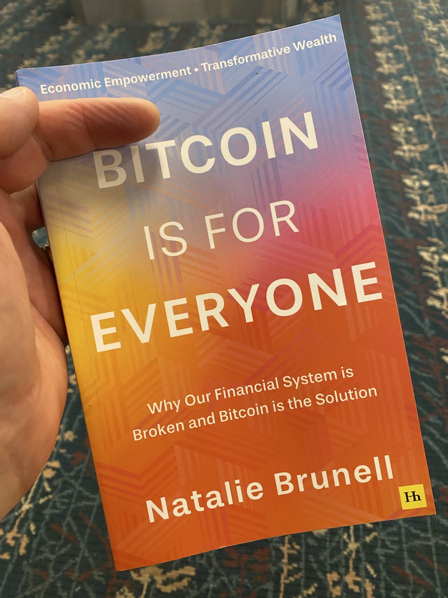 BTC_Denominated's tweet photo. @natbrunell Took advantage of it and I’m at my gate ready for a cross-country flight.  Looking forward to upping my orange-pill game. https://t.co/FVBuUNM6Sm