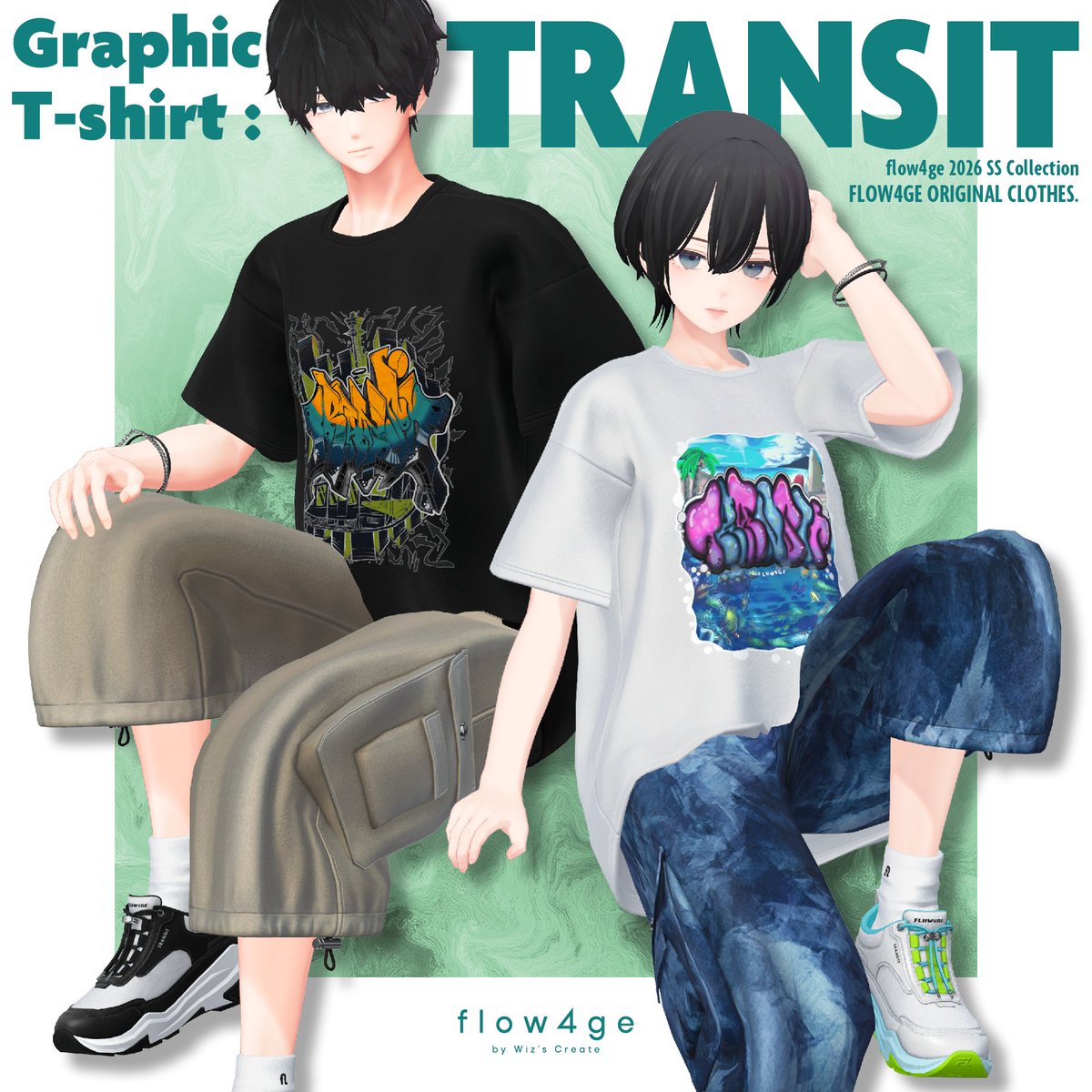 wizs_create's tweet photo. ✨🎁新作発売＆プレゼント🎁✨
『Graphic T-shirt : TRANSIT』の販売を開始しました！
発売を記念して当アカウントをフォロー＆このポストをリポストしてくださった方の中から3名にプレゼント！
［応募締切］7/5（日）18：00（JST）

セールは7/10（金）まで！ #flow4ge https://t.co/2EU9PkJCyz