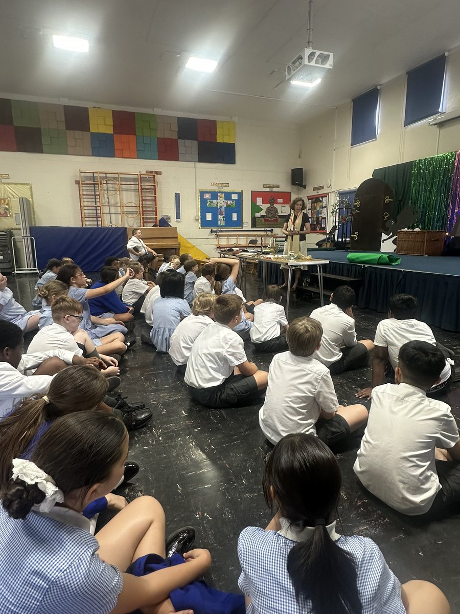 StTeresasHarrow's tweet photo. The Year 5 children thoroughly enjoyed an informative talk from Rabbi Kathleen about the Jewish faith. It was a wonderful opportunity to learn about Jewish beliefs, traditions, and culture. Thank you, Rabbi Kathleen, for such an engaging and inspiring visit! โก๏ธ๐ #StTs https://t.co/vqkAf3RYw7