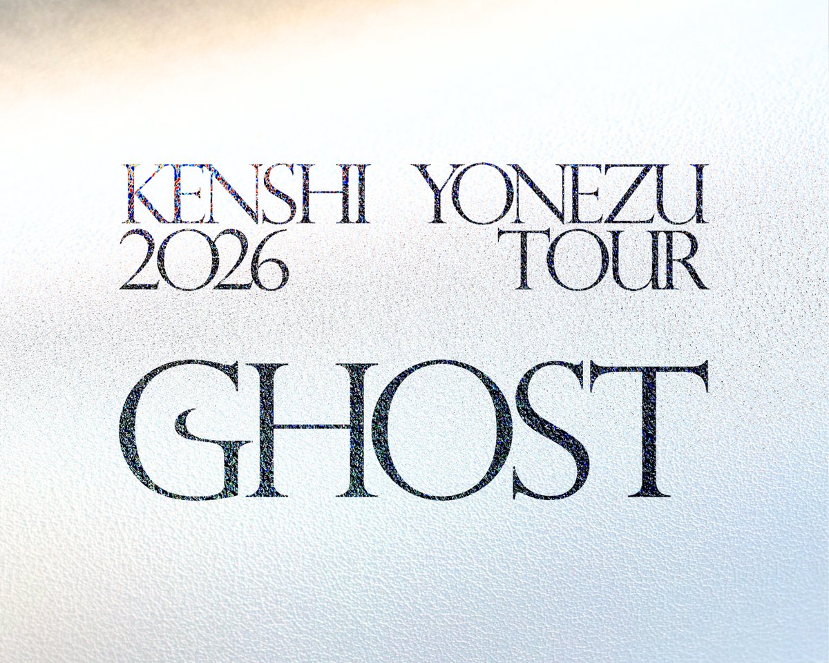 reissuerecords's tweet photo. ━━━━━━━━━━━━━━
 米津玄師 2026 TOUR / GHOST
 チケット一般（抽選）
━━━━━━━━━━━━━━
米津玄師のアリーナツアー、チケット一般発売が決定。
7月7日(火)🎋 “七夕の日から、7月26日(日)  👻“幽霊の日” までの受付となります。
お申込みは、公式チケットサイトまで。
https://t.co/06EIbRsqRD

11/6-7　　長野ビッグハット
11/11-12　 K-Arena Yokohama
11/18-19　大阪城ホール
11/27-28   マリンメッセ福岡A館
12/3-4　   宮城 セキスイハイムスーパーアリーナ
12/8-9  　 ポートメッセなごや 第1展示館
12/16-17　K-Arena Yokohama 

一般発売（抽選）
2026.7/7(火)18:00~7/26(日)23:59

#米津玄師2026TOUR_GHOST
#米津玄師

#烏　#夜鷹　#IRISOUT   #JANEDOE   
#1991ナインティーンナインティワン
