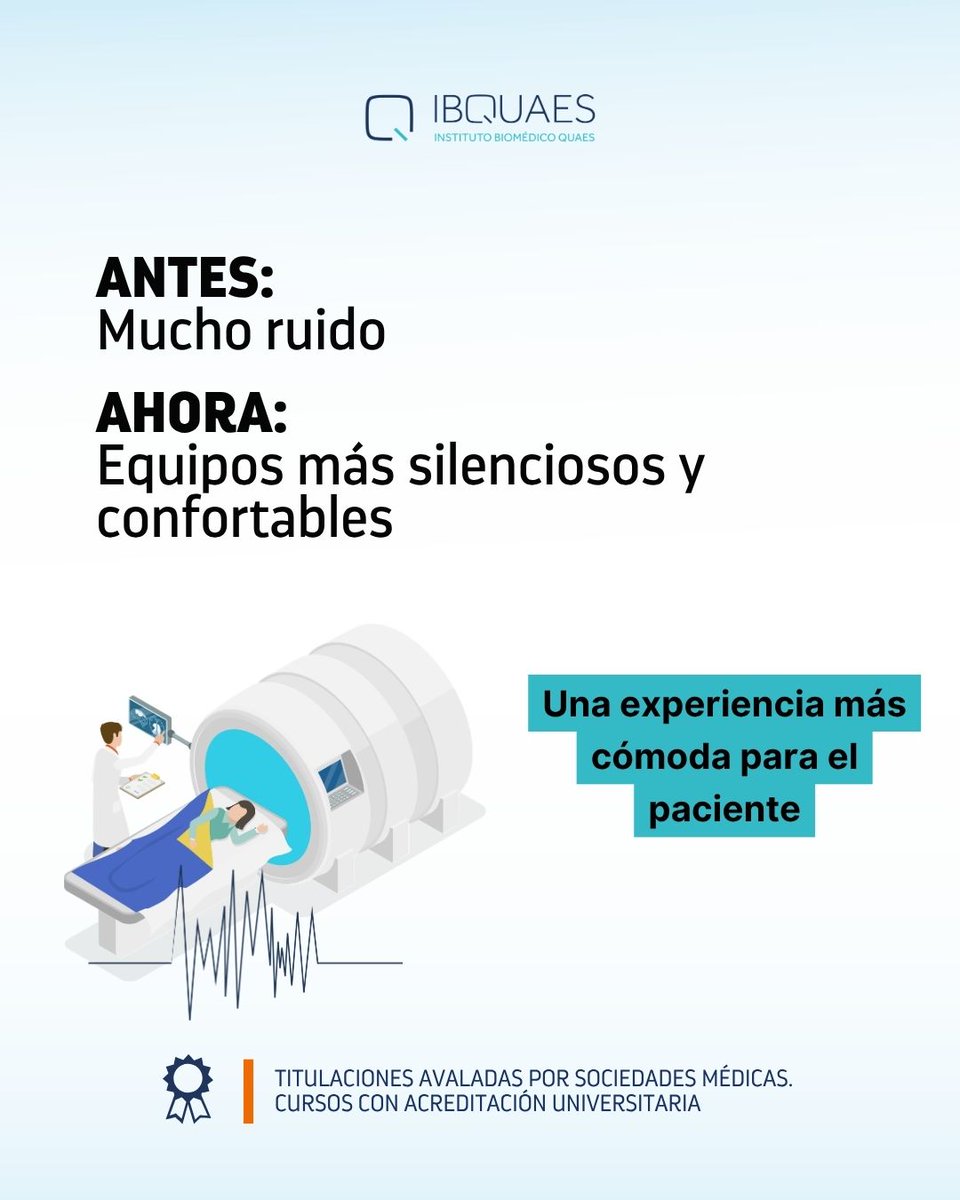 ibquaes's tweet photo. En 20 años, la resonancia magnética ha pasado de ser una técnica más lenta y limitada a ofrecer imágenes más rápidas, precisas y avanzadas.

La tecnología evoluciona. La formación también debe hacerlo.
Descubre los cursos de IBQUAES en RM y Diagnóstico por Imagen.

#IBQUAES https://t.co/c9t1lAGViY