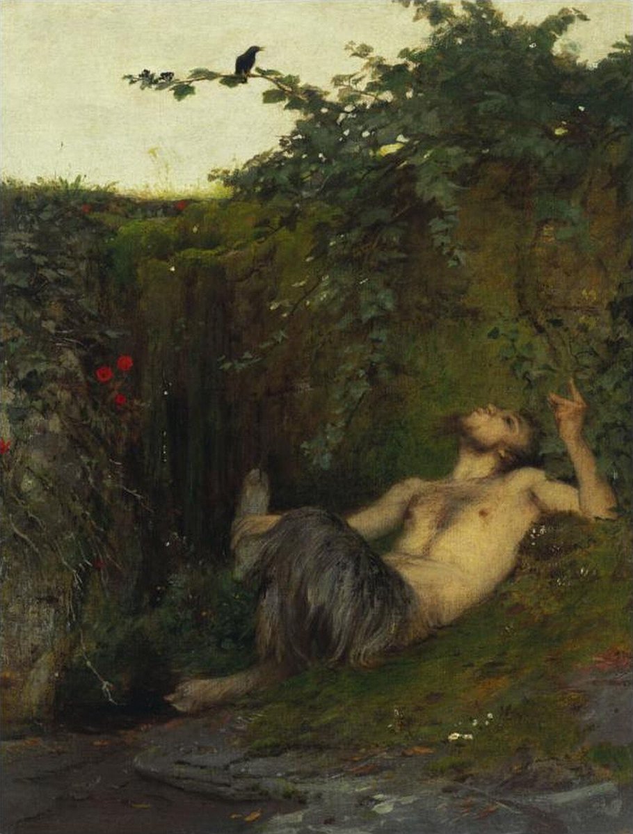 AtlasOfWisdom's tweet photo. Faunus is one of those Roman figures that feels simple at first, until you realize he sits at the edge of something much older and stranger. Not a marble god of empire, but a presence in the woods that people genuinely believed could speak back. https://t.co/uVLJmVXGQw