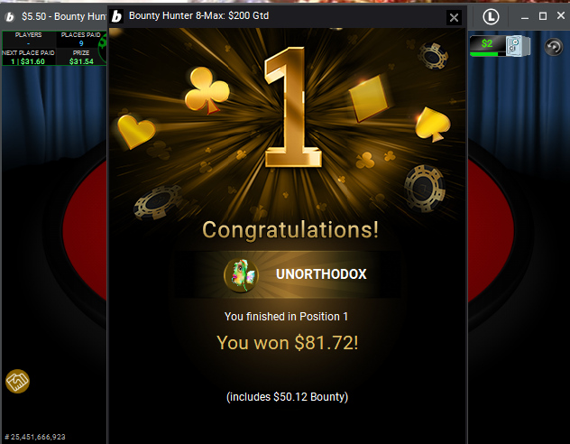 Fizzys_Table's tweet photo. Nice start to the day on @partypoker https://t.co/TWyOKtaNWS