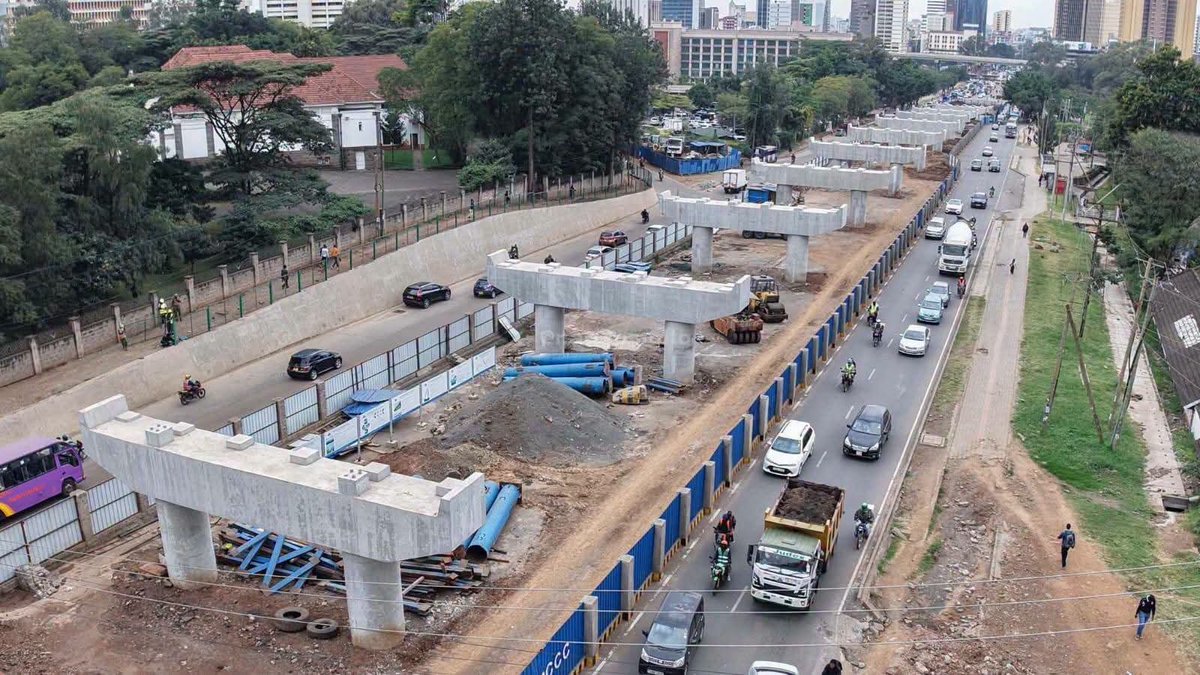 PHIAMAX's tweet photo. Under Rais @WilliamsRuto Kenya is delivering transformative infrastructure.
The Kenyatta Avenue–Upper Hill Viaduct has reached the superstructure stage.
The pain goes direct to @rigathi, Kenol bloggers and online emotional battalions.....
#DeliveringDevelopment https://t.co/EoGuOMAhVW