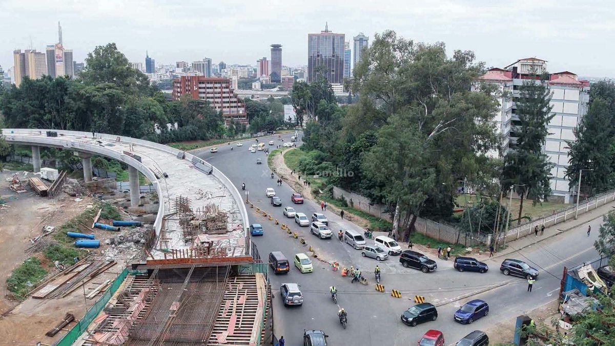 PHIAMAX's tweet photo. Under Rais @WilliamsRuto Kenya is delivering transformative infrastructure.
The Kenyatta Avenue–Upper Hill Viaduct has reached the superstructure stage.
The pain goes direct to @rigathi, Kenol bloggers and online emotional battalions.....
#DeliveringDevelopment https://t.co/EoGuOMAhVW