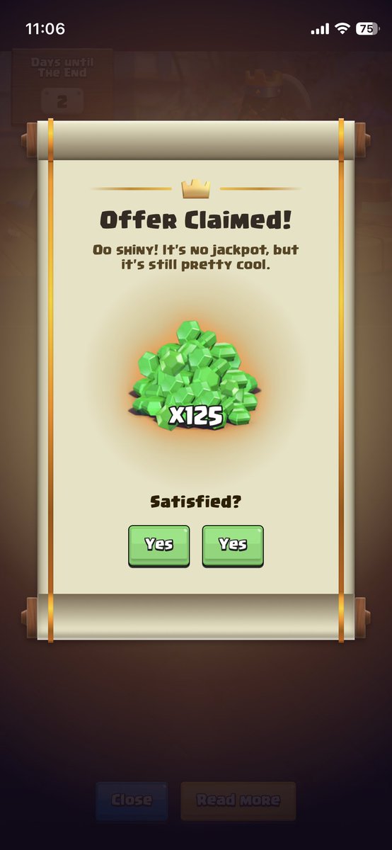 neemanja22's tweet photo. @SayoojV2 @PekkachuCr Yes or yes, i never clicked it i just closed the game. https://t.co/QXUpRz3A7I