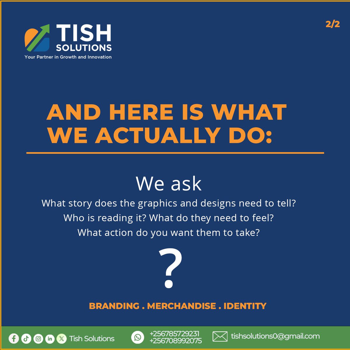 Tish_Solutions's tweet photo. Before we design anything, we ask: what story does this need to tell? That question changes everything. — Tish Solutions

#Branding #TishSolutions #DesignThinking #MarketingAfrica https://t.co/Uj38ukJQcl