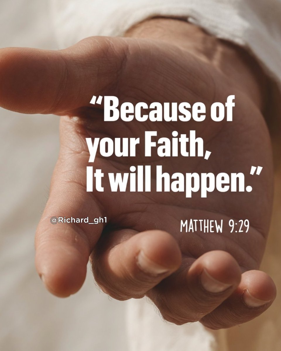 Richard_gh1's tweet photo. Matthew 9:29 https://t.co/9sTgL5Up3O