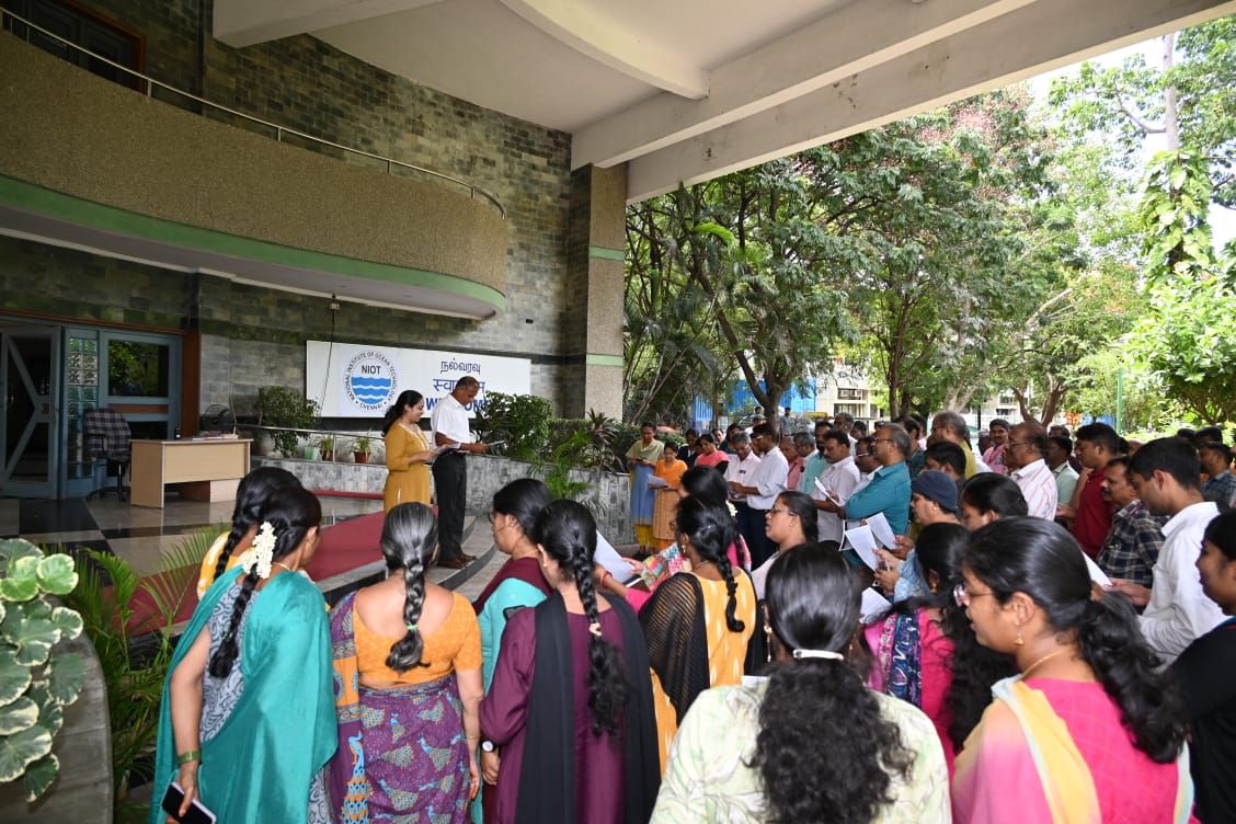 MoesNiot's tweet photo. NIOT launches Swachhata Pakhwada 2026

The National Institute of Ocean Technology (NIOT) commenced Swachhata Pakhwada 2026, a fortnight-long cleanliness and awareness campaign, from 1–15 July 2026.

The Swachhata Pledge was administered to staff members across NIOT campuses at Chennai, Chitedu, and Srivijayapuram, as well as at project sites in Kavaratti and onboard NIOT's research vessels.

A series of activities are planned throughout the fortnight, including Shramdaan initiatives, awareness programmes for school students, lectures and Swachhata-related research initiatives connected to Ocean,  reinforcing NIOT's commitment to a cleaner and more sustainable future.

#SwachhataPakhwada2026 #SwachhBharat #NIOT #CleanIndia #Sustainability #OceanTechnology