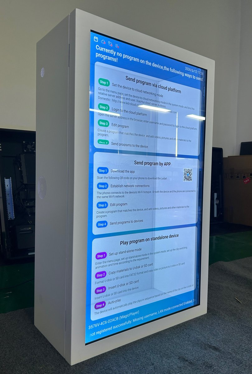 JasmineChen502's tweet photo. ✨ 43” Transparent Display
A new way to showcase content without blocking the view.
🏬 Applications
Retail windows | Museums | Brand pop-ups | Showrooms
Turn every glass surface into a digital experience.
#TransparentDisplay #DigitalSignage #RetailTech #SmartDisplay #DOOH https://t.co/HouaucXbas