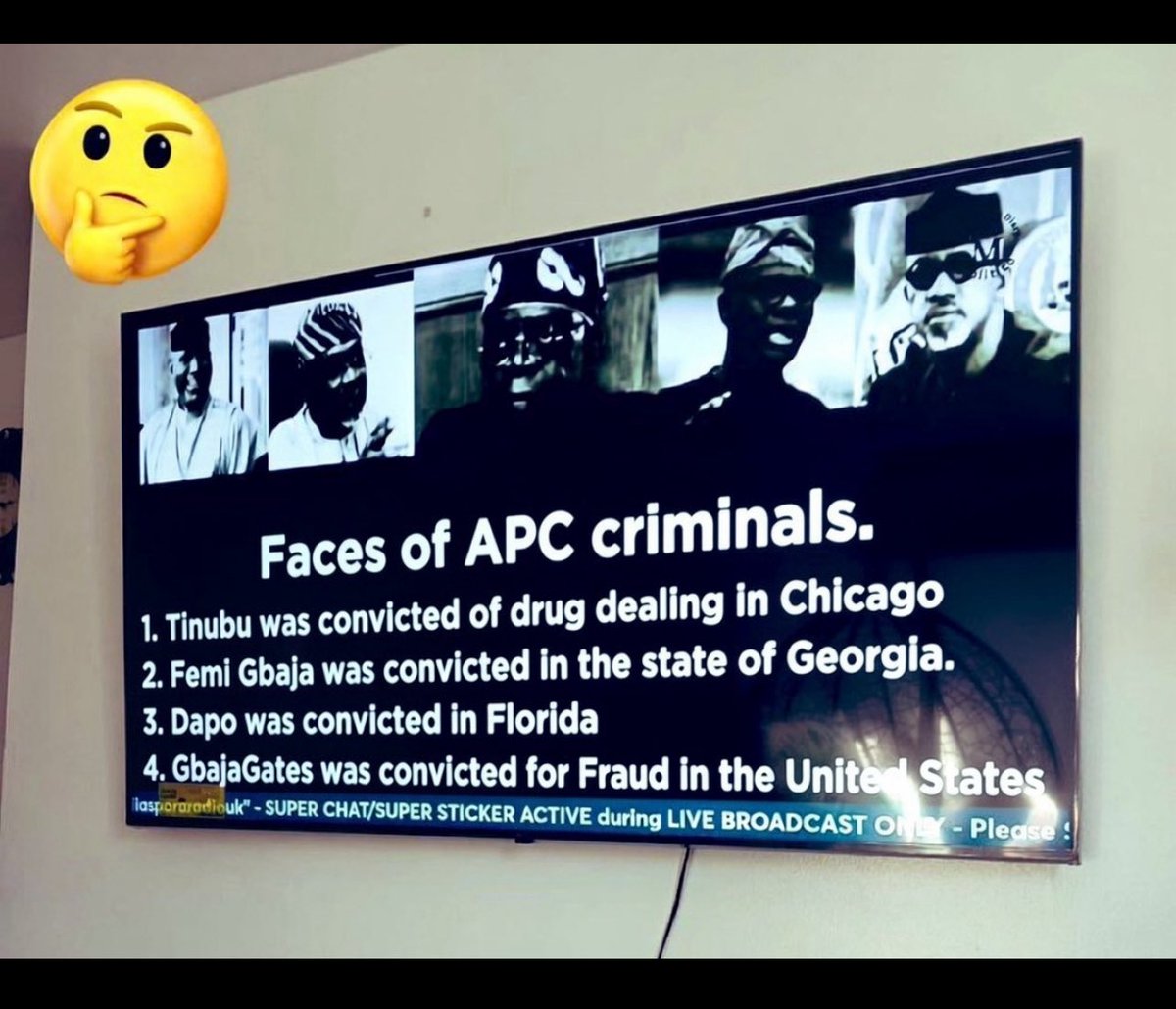 OraclesTweet's tweet photo. @NigeriaNDCHQ @Oluomoofderby Faces of APC criminals. https://t.co/MEr8fJJ4cO