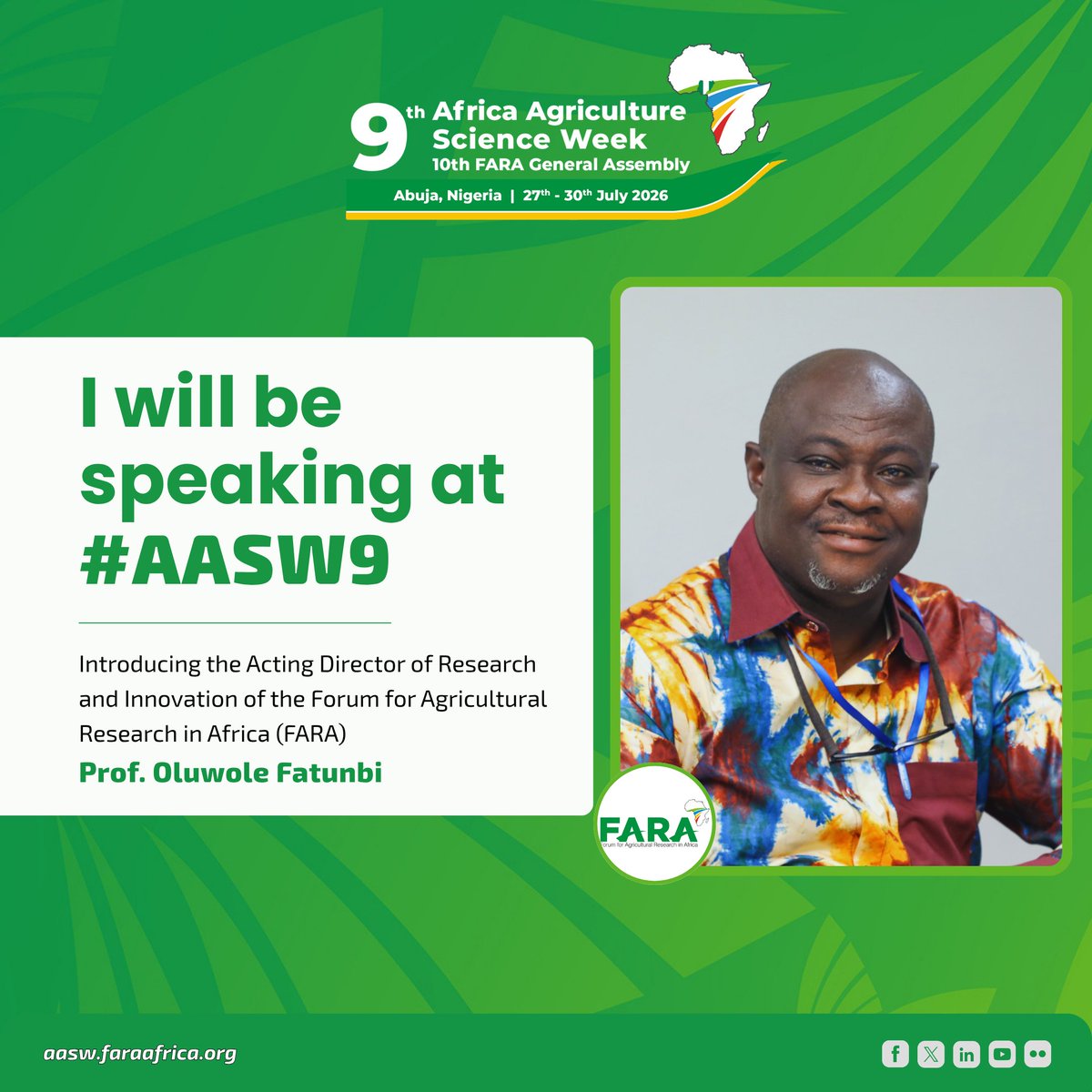 FARAinfo's tweet photo. Better policies begin with better evidence.

Join the researchers, governments and development partners shaping Africa's agricultural future at #AASW9.

Register NOW 🔗 https://t.co/7qQrdwdw8A

#AgriScienceWeek #AgrifoodSystems #AgricultureInnovation #FARA https://t.co/rlGgCIOstY