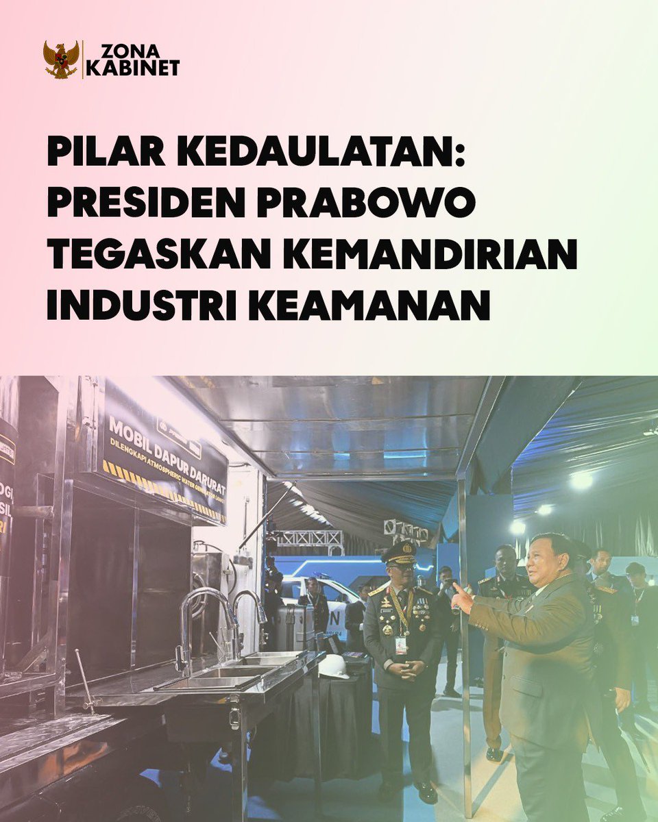brunommip's tweet photo. Pilar kedaulatan: Presiden Prabowo tegaskan kemandirian industri keamanan

Aldi Taher https://t.co/Txp46EvxsS