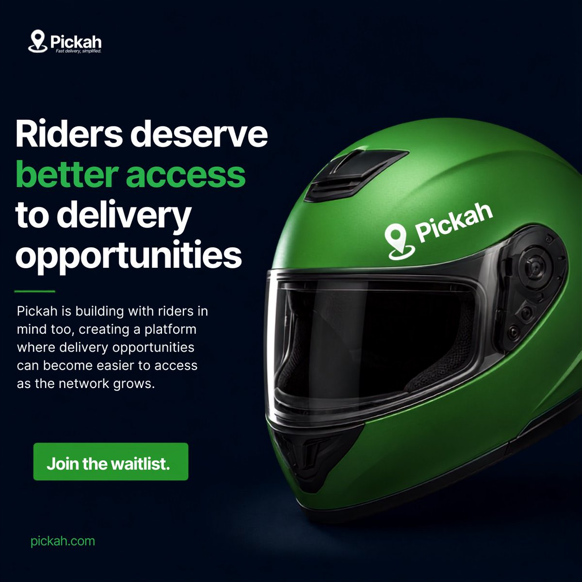Pickahapp's tweet photo. Riders are a major part of the logistics ecosystem. Pickah is building with riders in mind too creating a platform where delivery opportunities can become easier to access as the network grows.
#Pickah #RidersNigeria #DeliveryRiders #LogisticsNigeria #DispatchRider https://t.co/NhyIAoY8NE