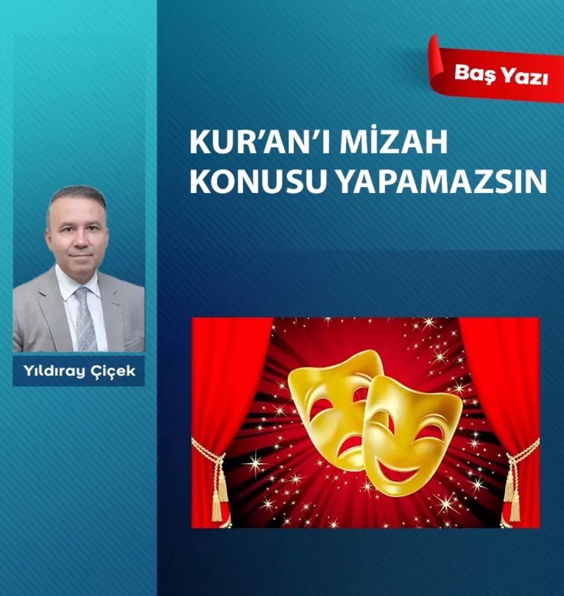 Yildiraycicek9's tweet photo. KUR’AN’I MİZAH KONUSU YAPAMAZSIN

Mizahı, komediyi, fıkrayı, güldürü programlarını ve stand-up gösterilerini seven, takip eden ve ilgiyle izleyen biriyim.

Ülkü Ocakları Genel Sekreteri olarak görev yaptığım dönemde, aynı zamanda Ülkü Ocakları bünyesinde yayımlanan dergilerin genel yayın yönetmenliğini de yürütüyordum. Bu süreçte “Paçoz” adlı bir mizah dergisi çıkarmak için hazırlıklara başlamıştım.

Derginin logosundan yazar kadrosuna, içeriğinden yayın sistemine kadar tüm çalışmalar tamamlanmıştı.

Ancak yaşanan görev değişikliği nedeniyle bu projeyi hayata geçirme fırsatı bulamadım. Eğer yayın hayatına başlayabilseydi, sayfalarında pek çok siyasi eleştiri karikatüre de yer verilecekti.

Türkiye’de stand-up ve mizah dünyasını yakından takip eden biri olarak izlemediğim çok az sanatçı kaldı. Ali Sunal’ın genel sanat yönetmenliğini üstlendiği Güldür Güldür Show başta olmak üzere Cem Yılmaz, Ata Demirer, Zafer Algöz ve Can Yılmaz’ın gösterilerini Ankara Congresium Kongre ve Sergi Merkezi’nde canlı izleme imkânı buldum. Diğer pek çok gösteriyi ise sosyal medya ve dijital platformlar üzerinden takip ettim.

Bütün bunları niçin anlattım?

Çünkü mizah konusunda belirli bir toleransa ve hoşgörüye sahibim. Ölçüler korunduğu, edep ve adap sınırları aşılmadığı sürece her siyasetçinin ve pek çok konunun eleştirilebilmesini demokrasinin bir gereği ve kazanımı olarak görüyorum.

Ancak stand-up gösterilerini ideolojik saplantıların ve siyasi yandaşlığın aracı hâline getirerek adaletsizliğe, hadsizliğe, bölücülüğe ve ahlaksızlığa dönüştürenlere elbette karşıyım. Bu çerçevede, canlı izleme fırsatı bulduğum Cem Yılmaz’ın çifte standart içeren tutumlarını birçok kez eleştirdim. Benzer şekilde Güldür Güldür Show hakkında da eleştiri yazıları kaleme aldım.

Cem Yılmaz ya da diğer sanatçılar diledikleri siyasi çizgide durabilir. Ancak onların belirli bir tarafta konumlanarak mizah yapmaları, eleştirilmeyecekleri anlamına gelmez. Tam tersine, ortaya koydukları mizahın içeriği, kullandıkları dil ve sergiledikleri tutum da kamuoyu tarafından eleştirilebilir.

Bununla birlikte hiçbir stand-up sanatçısına millî ve manevi değerleri alaya alma, küçük düşürme ya da inananların kutsallarını mizah malzemesi hâline getirme hakkı verilmemektedir.

Son günlerde stand-up sanatçısı Deniz Göktaş gündeme oturdu. Siyasi mizah yapan ve çeşitli kesimlere yönelik eleştirilerde bulunan Göktaş’ın son gösterilerinden birinde, milyarlarca insanın kutsal kabul ettiği ve inandığı Kur’an-ı Kerim hakkında kullandığı hadsiz ifadeler kamuoyunda geniş tartışma yarattı ve eleştiri sınırlarını aşarak imansızlık ve inananları alaya alma yönünde tepki çekti. Gösteri programında kullandığı hadsiz, ölçüsüz ve pervasız sözler şöyledir:

“İlk üç kitap iyi de dördüncüde çeviri zayıf. Dört kitap arasında en iyisi o bence, bir kere çok iddialı bir çıkış 600’lü yıllarda. Bu son kitap demek... Yazan için de çok zor, aklına yeni bir fikir gelse ‘son kitap’ dedik, ‘domuz da yemeyiversin’...”

Bu sözlerin ardından komedyen Deniz Göktaş hakkında “dini değerleri aşağıladığı” iddiasıyla soruşturma başlatıldığı da kamuoyuna yansıdı.

Bu noktada Hüseyin Nihâl Atsız’ın şu sözleri aklıma geliyor: “Bayrakla alay edemezsin. Millî tarihle eğlenemezsin. Kur’an’ı mizah konusu yapamazsın. Aile namusunu hiçe sayamazsın. Bunlar millî mukaddesattandır. Millî mukaddesâtı olmayan millet, millet değil, hayvan sürüsüdür.”

Özgür Özel taraftarı CHP merkezli ve yancı muhalefet, Deniz Göktaş’a sahip çıkmak için birbiriyle yarışıyor. 

Gösteriyi yalnızca siyasi iktidar eleştirisi olarak göstermeye çalışarak kurnazca bir savunma yapıyorlar. 

Özgür Özel’in “Sanata saygısı olmayan, şakadan espriden anlamayan bir anlayış var karşımızda” demesi de dini değerlere saygısının hangi boyutta olduğunu göstermesi açısından manidardır.

Zira bizzat kendisi daha önce 4-6 yaş grubu çocuklara Kur’an-ı Kerim öğretilmesiyle ilgili “Bir ortaçağ zihniyetine yönelmenin, bunu kurumsallaştırmaya çalışmanın millete ne faydası var?” demişti.

Ezcümle: Toplumu güldüreceğiz düşüncesiyle dini değerler alaya alınmaz, dalga geçilmez. Alaya alanlara, dalga geçenlere de sahip çıkılmaz. Bunun tartışılacak bir yönü de yoktur.

Mizaha toleransın da bir sınırı vardır.

https://t.co/L6y40si81H
