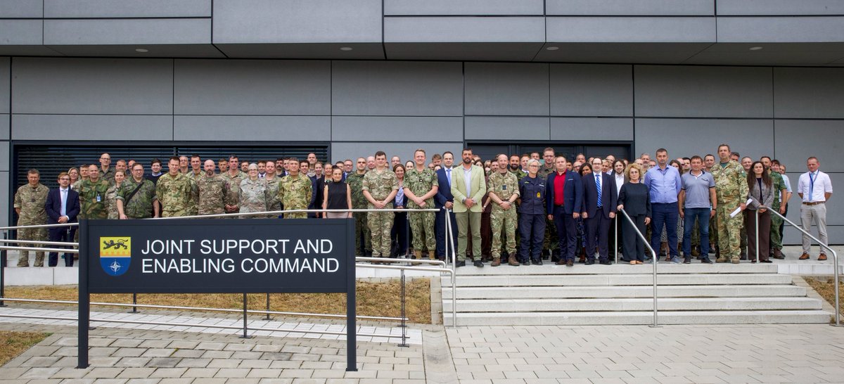 JsecNato's tweet photo. Successful completion of the 5th Host Nation Support (#HNS) Workshop for Collective Defence! From 30 June to 2 July 2026, #JSEC welcomed representatives from Allied nations and NATO commands to Ulm.
#WeAreNATO #StrongerTogether https://t.co/HuWYoZc92w
