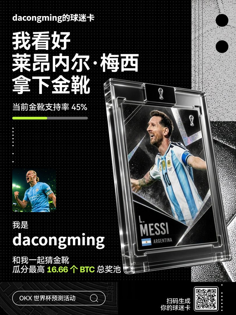 DevaSah26813793's tweet photo. OKX 世界杯预测活动 
分享你的球迷卡，100%得预测积分，还能抽正版球衣！

1. 生成专属球迷卡： https://t.co/dwxsjbW5Ut 
2.晒出你的球迷卡 + 金靴预测截图  📷
3.提交表单即可领取 200 xp，随机抽正版球衣 (200 USDT) x10、世界杯周边 x20
表单链接：
https://t.co/HpfCrQuHzY

#OKX世界杯 https://t.co/RPtVUoy98D