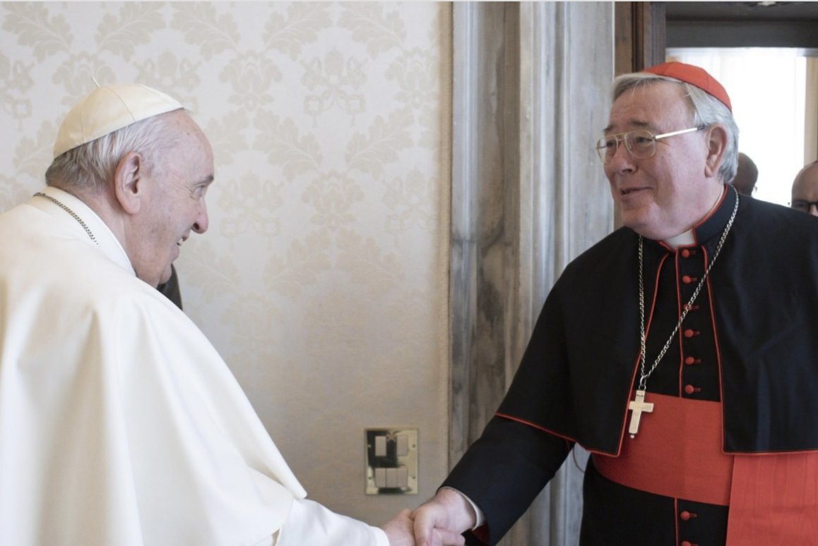 ProtecttheFaith's tweet photo. Not excommunicated 

 Cardinal Jean-Claude Hollerich, even though he publicly stated that the Church's doctrine on the immorality of homosexuality was outdated and wrong

Instead, Bergoglio promoted him https://t.co/G4OClX6cNl