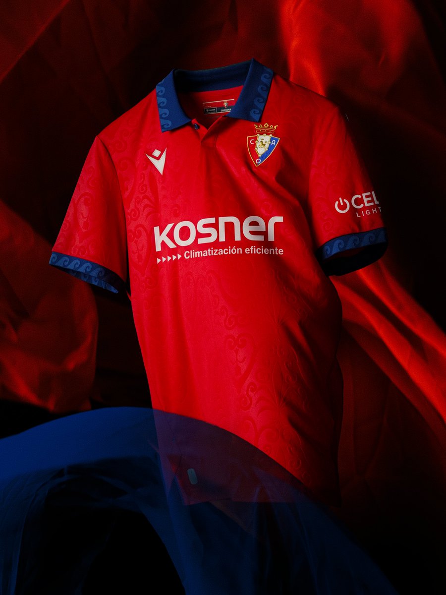 MacronSports's tweet photo. Unveiling the new @Osasuna Home Kit for the 2026/27 season.

Read more: https://t.co/z6wFkAjPtN
Shop now: https://t.co/lAa9HG1DFW

#FashionInSport #BecomeYourOwnHero https://t.co/kKKVllBKjZ