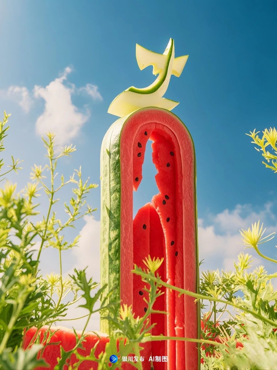 fred700000's tweet photo. 刚拆的冰西瓜，你挖中间，我吃边，夏天的快乐是你给的一半，还有一半是冰碴子扎舌头的刺激～ https://t.co/za1ihZwcdv