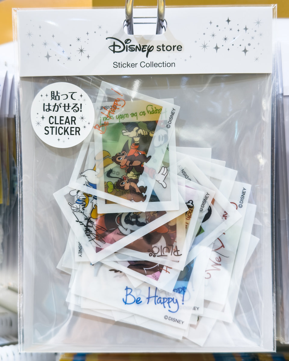 MezzoMikiD's tweet photo. インスタント写真風！
「ディズニーストア」
プリンセス、ミッキー&amp;フレンズのクリアなステッカー新発売☆
価格700円 https://t.co/OaNz2IrlpJ