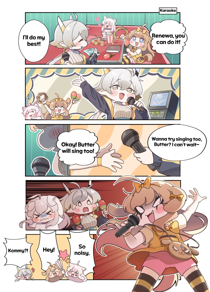 trickcal_en's tweet photo. [Squeezy-Cheek Apostles' Daily Life]

⭐️By：Ekoru

For some reason, as soon as I handed the mic to Butter, something happened…

Thanks for the celebration artwork, we're looking forward to many more amazing works in the future!

 #Trickcal
——
≡ Official Website ≡https://t.co/oQzJzJZSmY
≡ App Store/Google Play Store≡https://t.co/0OwePyZ58O
≡ Official Discord ≡https://t.co/mT2oO17cNJ