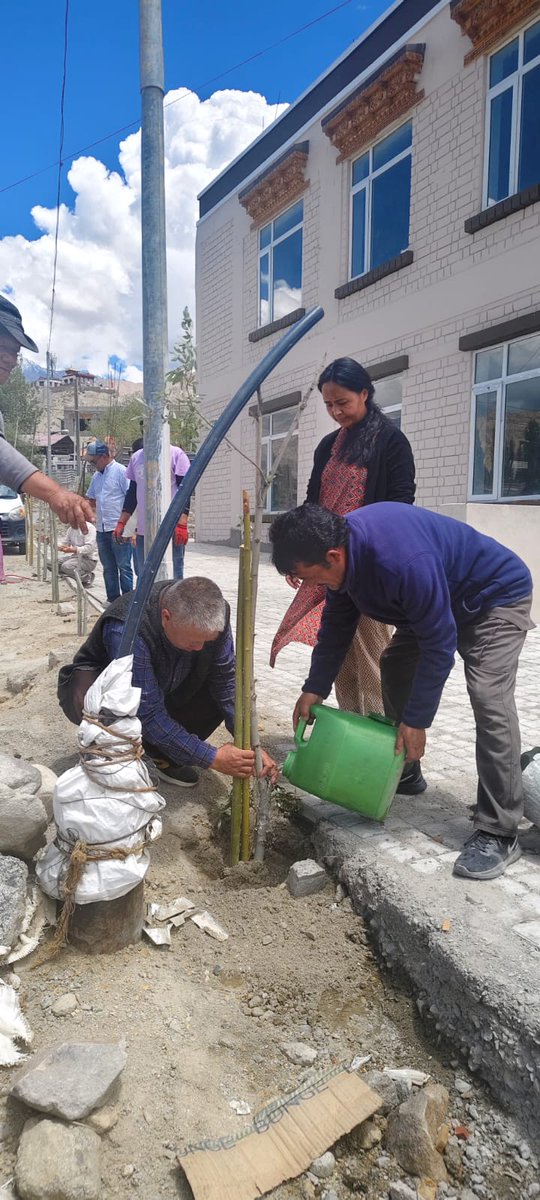 DRC_Leh's tweet photo. A plantation drive was conducted today at Super Bazaar Leh with the participation of the staff of the Supervision Wing, District Audit Office, and BDCS, reaffirming our collective commitment to a greener and cleaner Leh . 🌱
@MinOfCooperatn
@lg_ladakh 
@ashishkundra https://t.co/REZMoMSScR