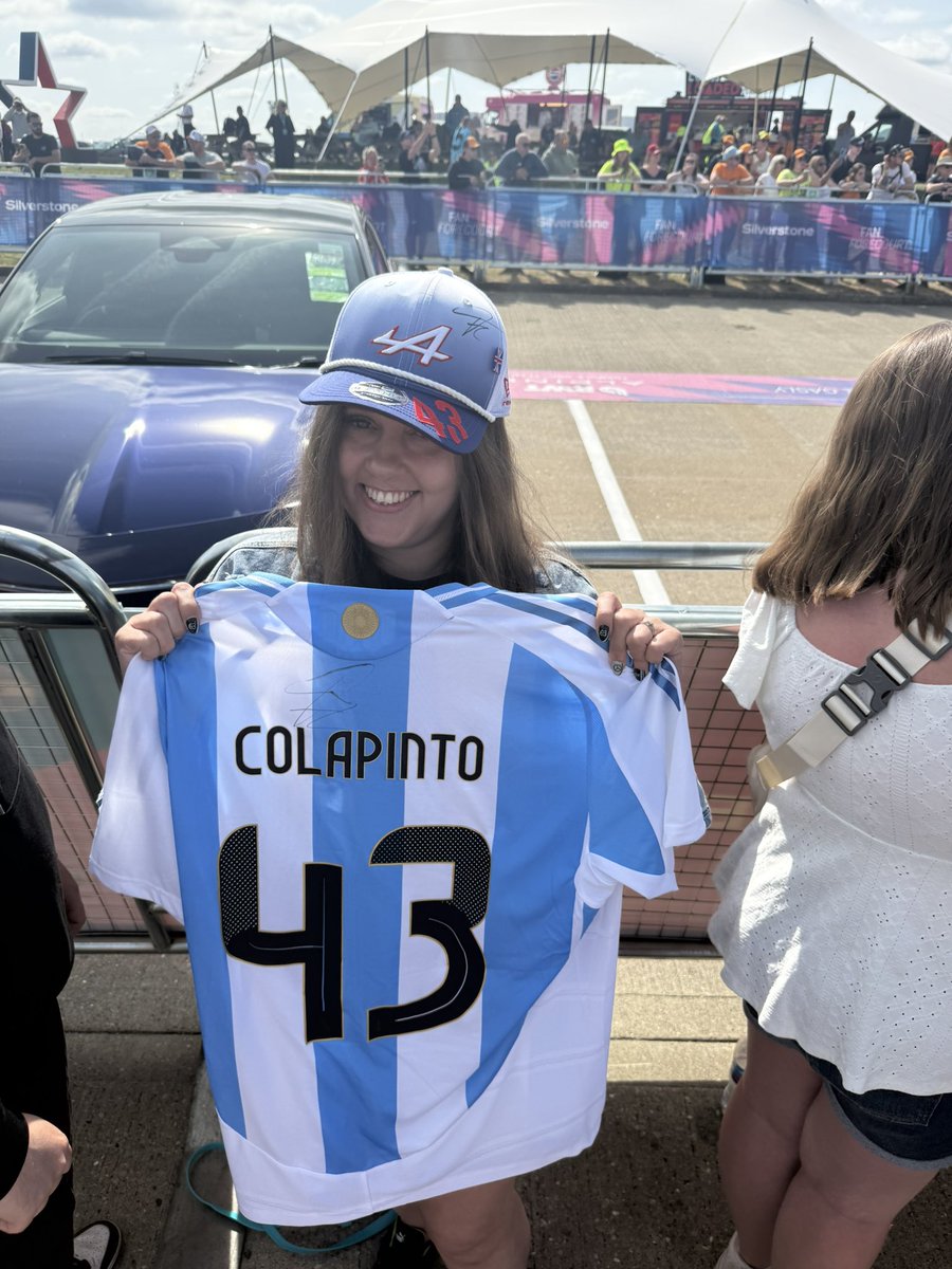 GRsixitythree's tweet photo. George drove past me but Franco signed my Argentina shirt 🥹 https://t.co/G5keeLL7jm