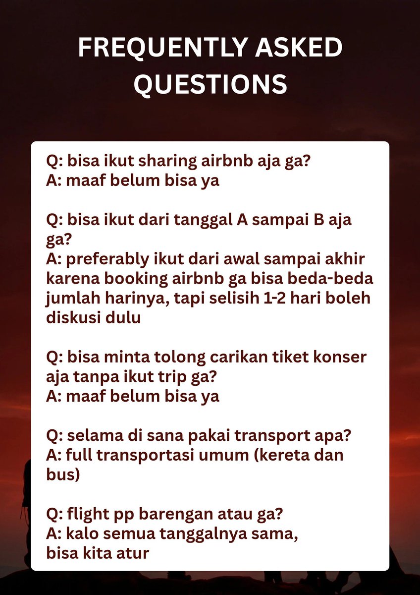 orangestt's tweet photo. ENHYPEN BLOOD SAGA JAPAN

• dp 2jt, bisa cicilan sampai H-30
• itinerary santai (no rushing)
• include airbnb dan ic card
• flight, visa, tiket konser, slot pop up dan cafe, bisa dibantu https://t.co/1GmTmKGrhu