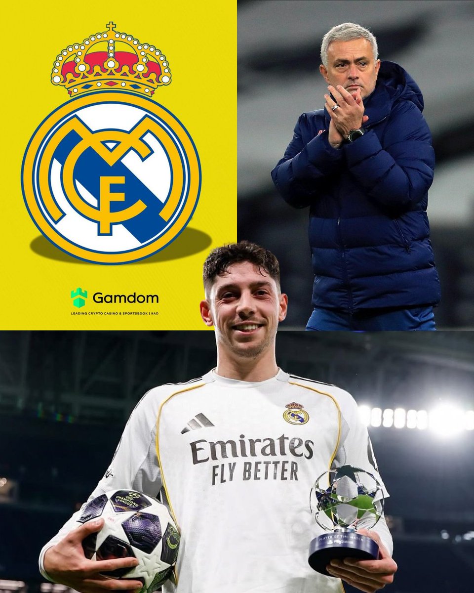 theMadridZone's tweet photo. 🚨 CONFIRMED: Fede Valverde is a GUARANTEED starter for Jose Mourinho. @marca https://t.co/T18s21N4q7