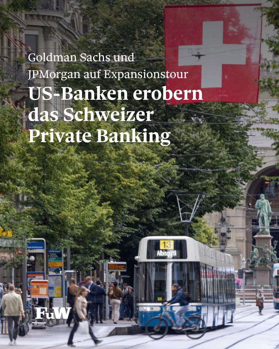 FuW_News's tweet photo. Das Geschäft mit den vermögenden Schweizer Kunden floriert. Vor allem US-Institute wie Goldman Sachs und J.P. Morgan Private Bank expandieren hierzulande.

Den gesamten Artikel von Notker Blechner können Sie hier lesen:

https://t.co/HYA8VmO43I https://t.co/vJg4LfYhN2