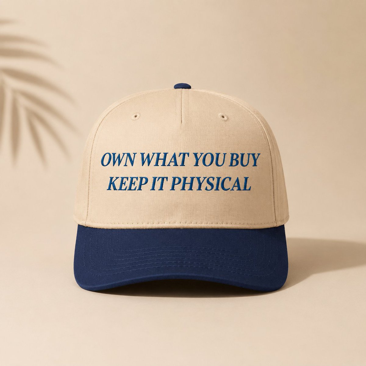 freedomnova44's tweet photo. Buying a game should mean owning it.
Not renting it. Not licensing it.
OWN WHAT YOU BUY. KEEP IT PHYSICAL. 💿
I made this embroidered hat for everyone who believes physical media still matters.
🧢 Get yours: https://t.co/5mVv5kUgFO

#Gaming #PhysicalMedia #GameCollectors https://t.co/6MiksK4LyE