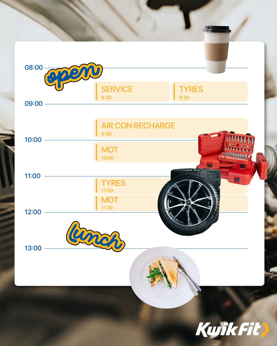 Kwik_Fit's tweet photo. Another day, another MOT๐ฎโ๐จ๐ช
A little insight into our day keeping our customers safe on the road.
Oh, plus lots of air con recharging iykyk.
#dayinthelife #ditl https://t.co/RAarUlzIQS