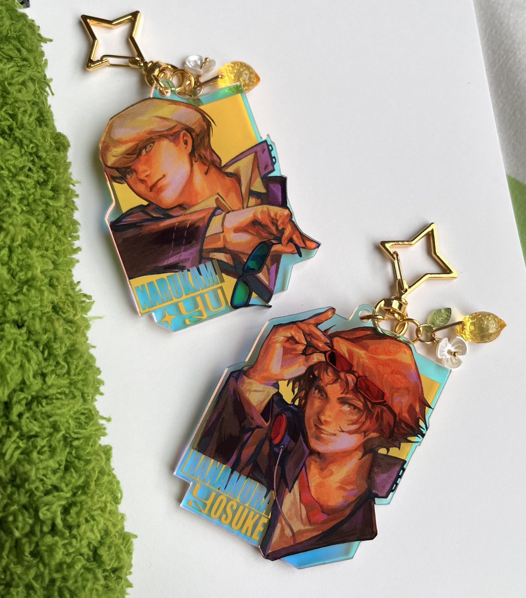 gintci's tweet photo. i made them into keychains a while back, their glasses glisten hehe #主花 #souyo https://t.co/Yj9Z2sE4BC