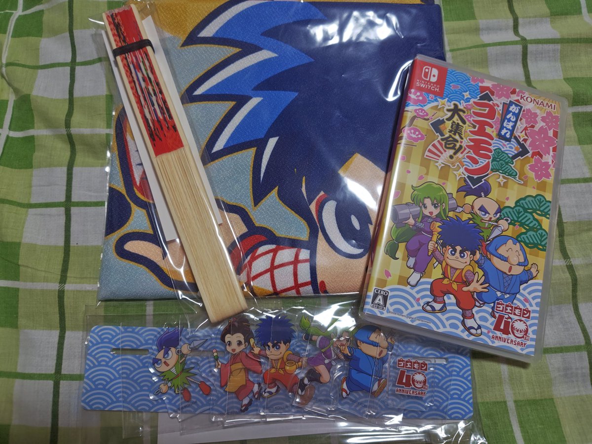 masoh156's tweet photo. やったー✌️
今日無事に届いたよ〜ゴエモン大集合！コナスタセット！
グッズもったいなくて開けられないなぁ〜🙄
アクスタがいい感じに入ってて良い🥰 https://t.co/4mrMapttJx