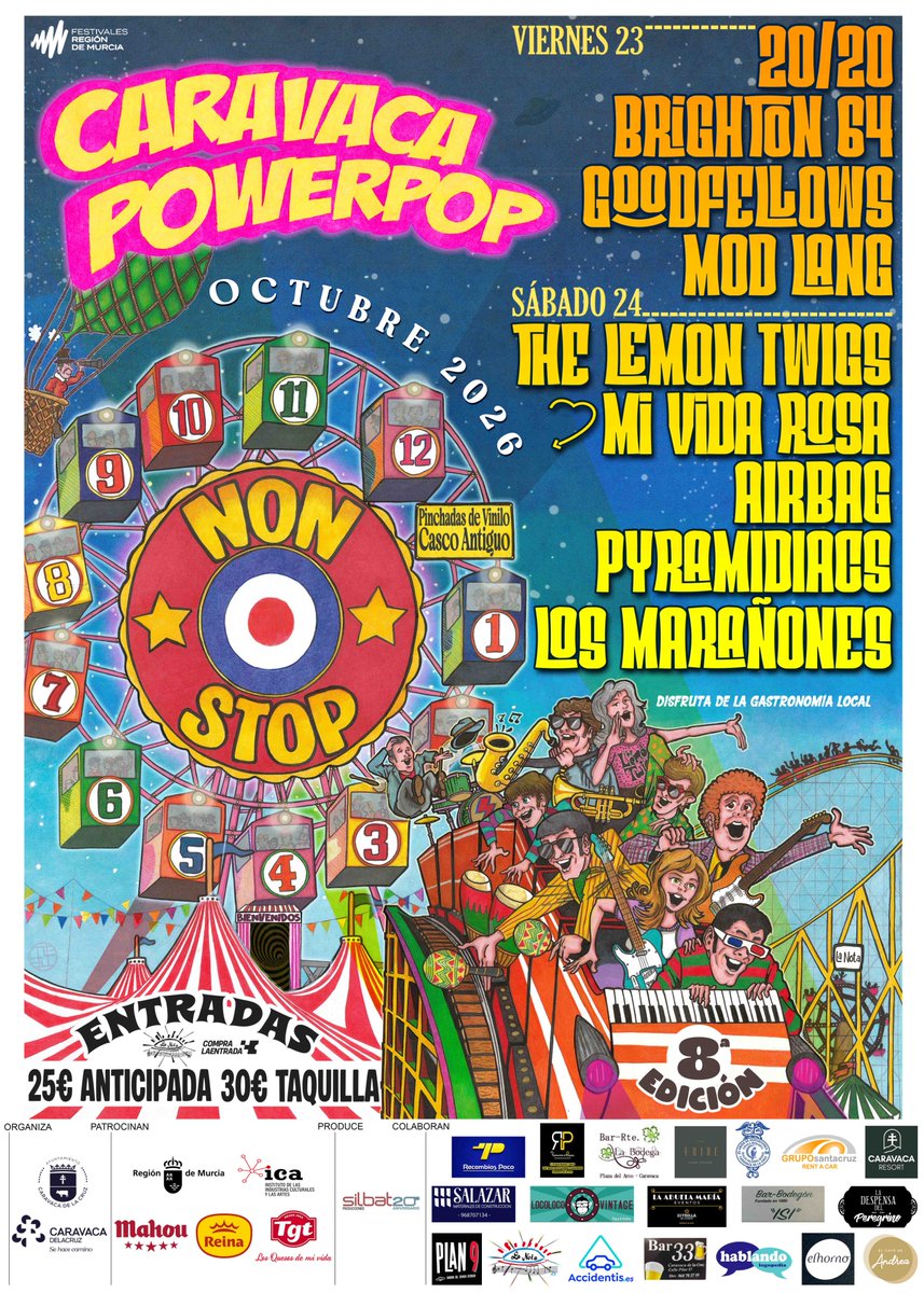 CaravacaPowerpo's tweet photo. Aquí tenéis esta preciosidad de cartel realizada por Tete Navarro
Gracias al @AytodeCaravaca @ICA_RegMurcia @mahou_es @PostresReina @QuesosTGT por hacerlo posible.
Nos vemos el 23 y 24 de octubre en Caravaca!!!.
Entradas en:
https://t.co/J12ERtUrMf
@Silbato_Murcia @HeartOfGoldSp https://t.co/Gw94frZvLF