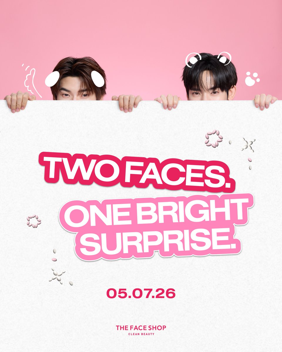 thefaceshop_th's tweet photo. Guess who?  ใครกันนะที่กำลังแอบมองทุกคนอยู่ 👀

เตรียมพบเซอร์ไพรส์ที่ทำให้ทุกคนยิ้มไปพร้อมกัน🫧

⭐️ 5 ก.ค. 69 รู้พร้อมกัน 🐶🐻‍❄️
.

#THEFACESHOPTHAILAND https://t.co/5Vp5nnk385