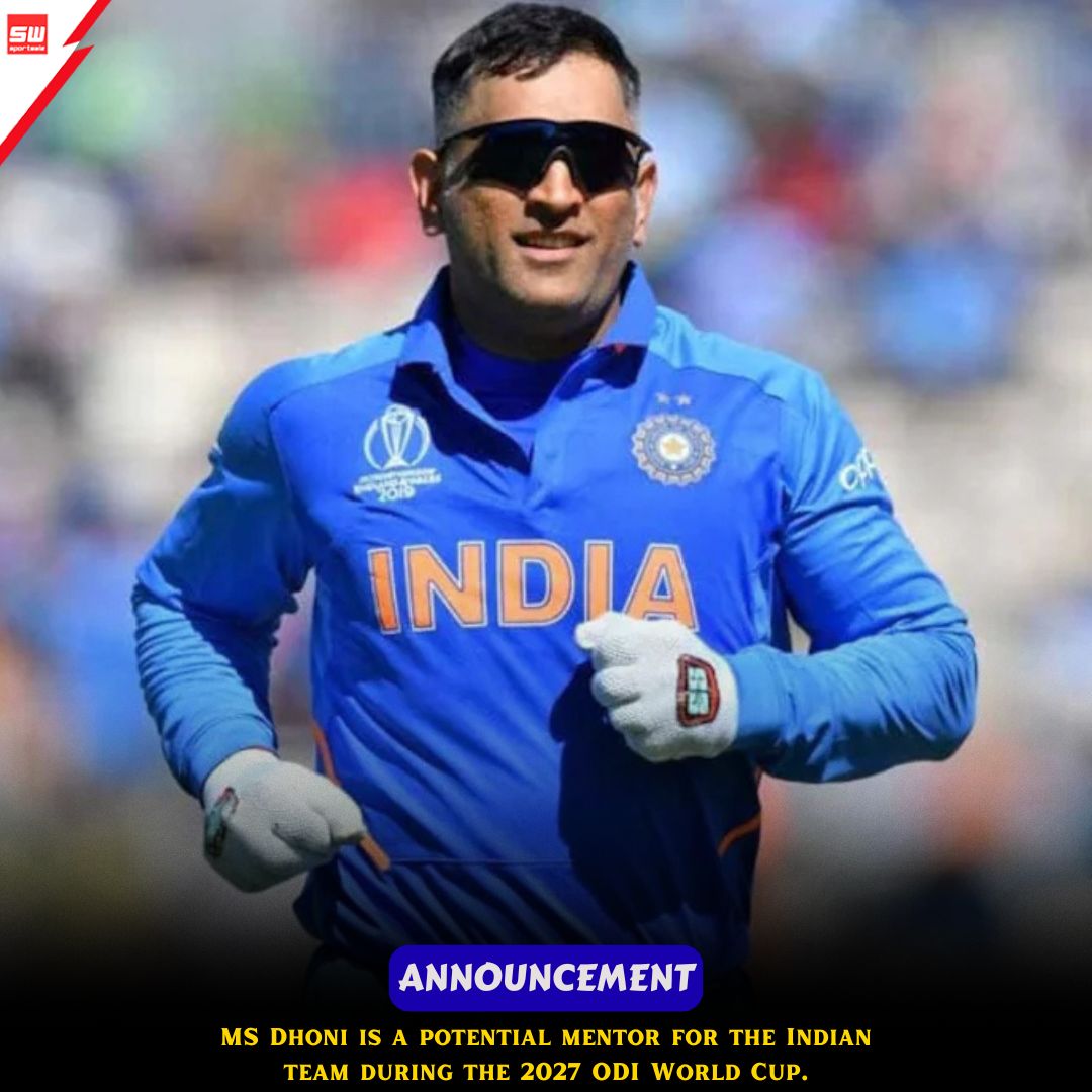 mysportswiz's tweet photo. ANNOUNCEMENT
MS Dhoni is a potential mentor for Team India during the 2027 ODI World Cup
https://t.co/7Wm3X0Tlrs
#TeamIndia #ShubmanGill #TestCricket #INDvsSL #ApolloTyres #Cricket #CricketFans #Sportswiz https://t.co/wcspQvzM6X