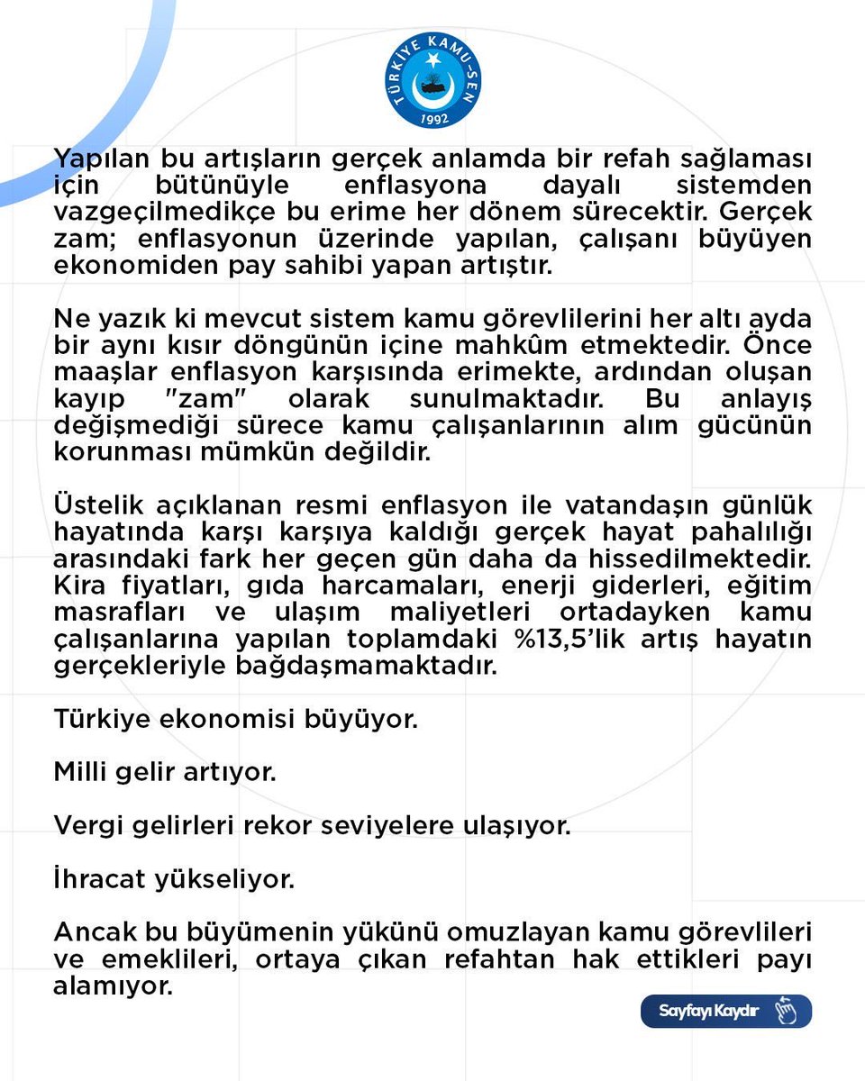 ttosgm's tweet photo. 13,52’LİK ARTIŞ MEMURA REFAH DEĞİL ALIM GÜCÜNDE DÜŞÜŞ GETİRİYOR https://t.co/qA7TiagxY5