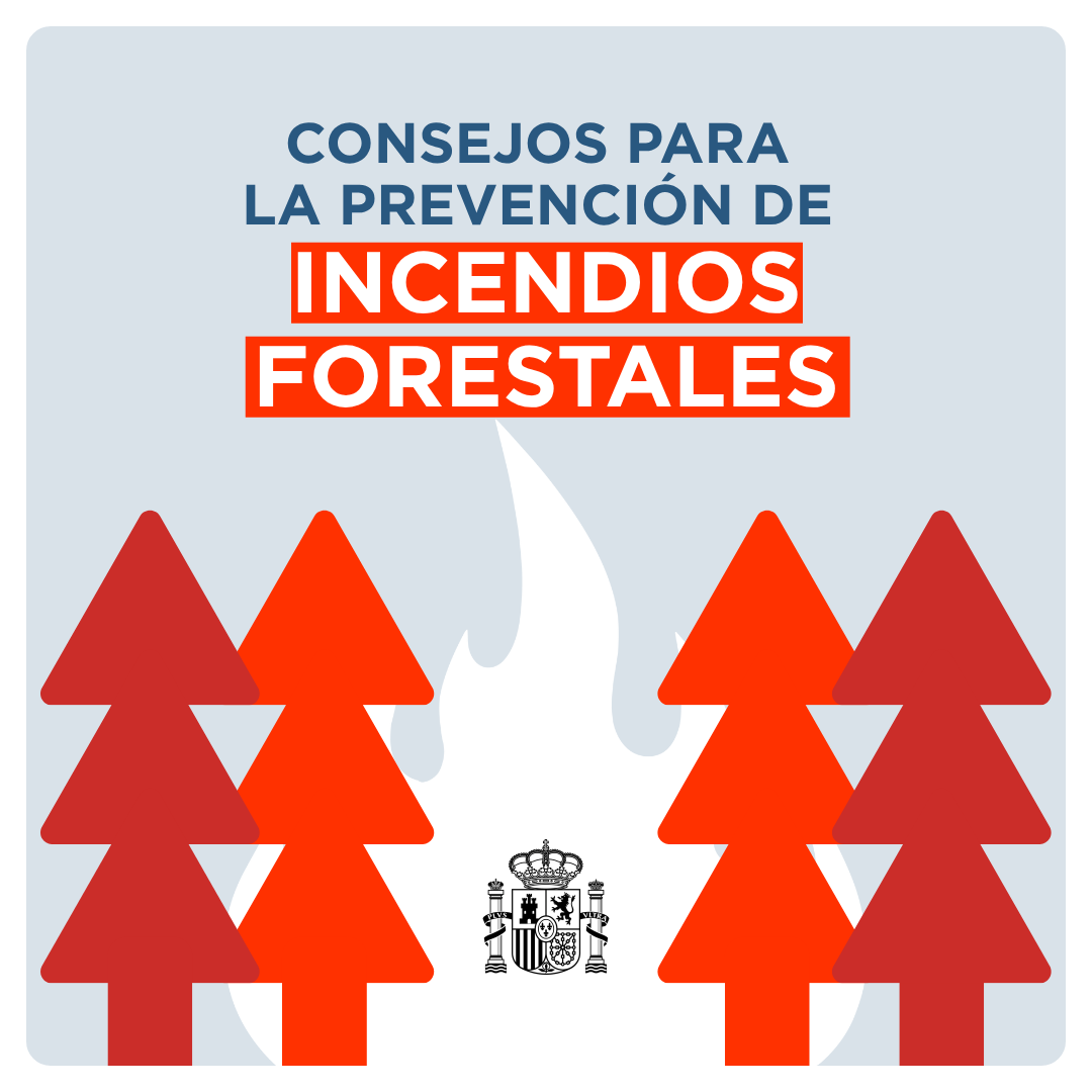 desdelamoncloa's tweet photo. Los nuevos avisos meteorológicos de calor extremo elevan el riesgo de incendios forestales.

🔥 No enciendas fuegos en el bosque.
📞 Llama al 112 en caso de ver alguno.
🚬 No arrojes cigarrillos ni basura.

ℹ️ Prevé, actúa y sigue las recomendaciones ⤵️
https://t.co/RSr7RJr7ri https://t.co/NOJgoUhvFo