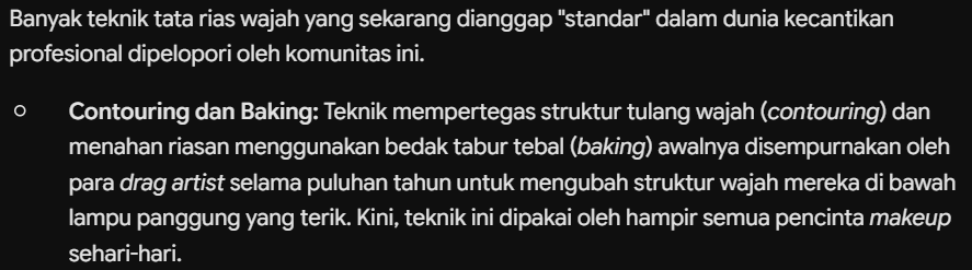 Anackanack's tweet photo. @RanoTarnoAjah @regressiO_On Kalau emang yang dimaksud itu adalah "Budaya LGBTQ" itu lebih merujuk budaya atau history yang sudah diciptakan oleh komunitas ini.

Nah, ada beberapa hal itu memang sangat kuat dipengaruhi oleh budaya komunitas ini. Ada genre musik, fashion dan kecantikan, dll. https://t.co/OOv1p41YAr