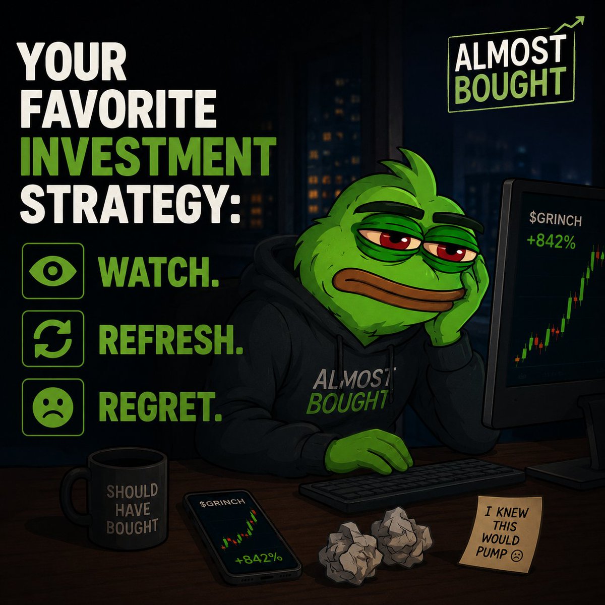 AlmostBought_'s tweet photo. Your favorite investment strategy: https://t.co/54DfZuIzwU