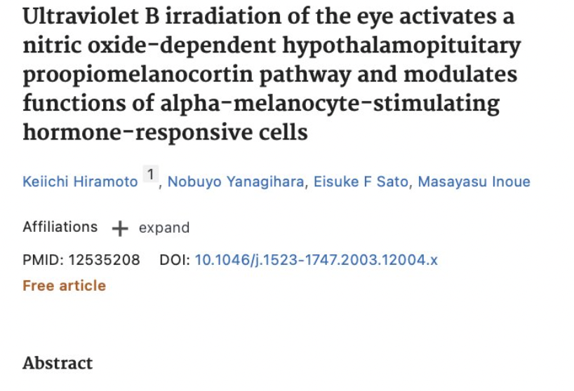 AlpacaAurelius's tweet photo. Wearing sunglasses in the sun makes you BURN

Your body thinks your indoors and doesn't produce your natural sunscreen -- melanin (tan skin)

UV light striking your eyes is one of the main signals for your skin to start producing melanin

Underrated reason why people are burning so much in the sun today.

Stop wearing glasses right when you get into the sun.

(you can put them on after a bit after your eyes get the signal)