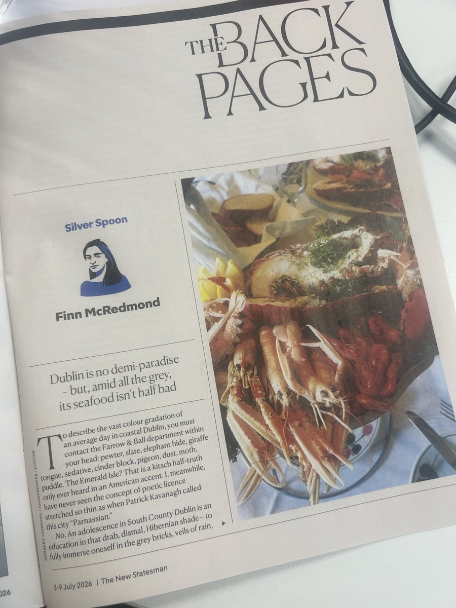 finn_mcredmond's tweet photo. Being Irish is a constant state of opening the weather app and recoiling in horror. I wrote about a restaurant in my home town, and an adolescence in the rainiest place conceivable. 

Silver Spoon for @NewStatesman https://t.co/v2JKUthp4Y
