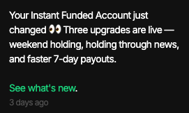 fundingtraders's tweet photo. At FundingTraders, we're releasing so many updates that our traders are requesting

We're on the road to be the TOP 5 prop firm in 2026.

Adapting to what traders want.
Doing it fast.
Doing it first. https://t.co/r1GVLyatGQ